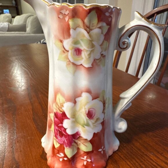 Nippon Hand painted Pitcher - Picture 2 of 6